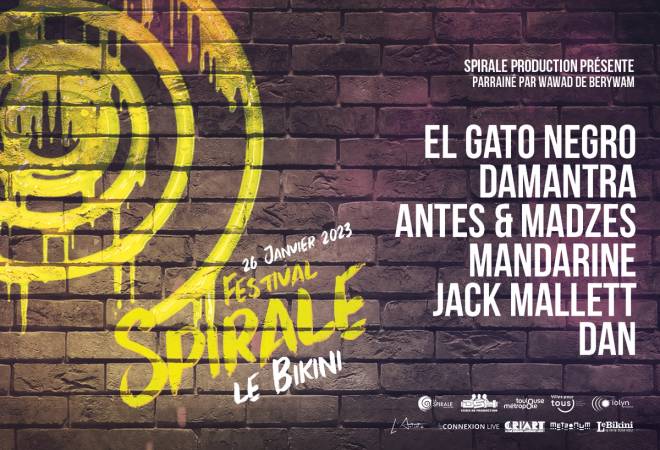 Festival Spirale : EL GATO NEGRO + JACK MALLETT + MANDARINE + ANTES & MADZES + DAMANTRA + DAN